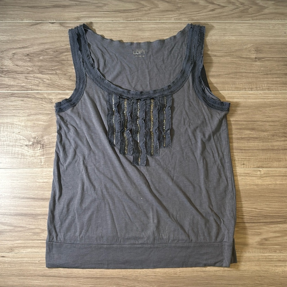 Blue Ann Taylor Loft tank
